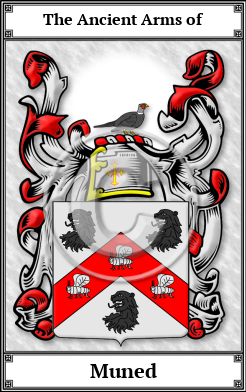 Muned Family Crest Download (JPG)  Book Plated - 150 DPI