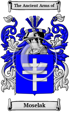 Moselak Family Crest/Coat of Arms