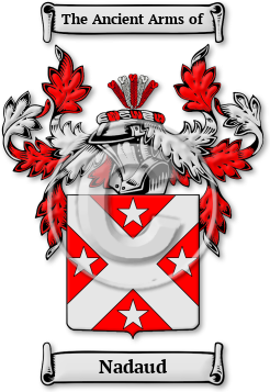 Nadaud Family Crest Download (jpg) Legacy Series - 150 DPI