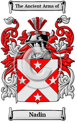 Nadin Family Crest/Coat of Arms