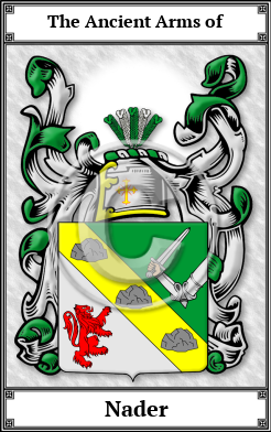 Nader Family Crest Download (JPG)  Book Plated - 150 DPI