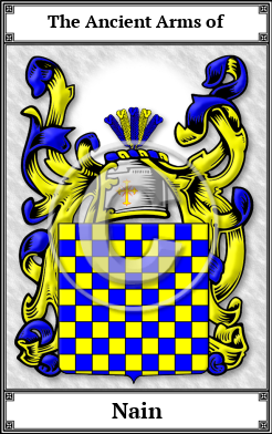 Nain Family Crest Download (JPG) Book Plated - 600 DPI