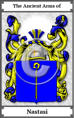 Nastasi Family Crest Download (JPG)  Book Plated - 150 DPI