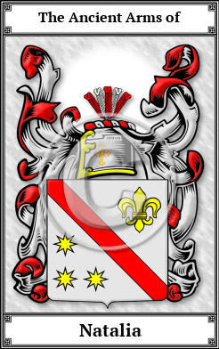 Natalia Family Crest Download (JPG)  Book Plated - 150 DPI