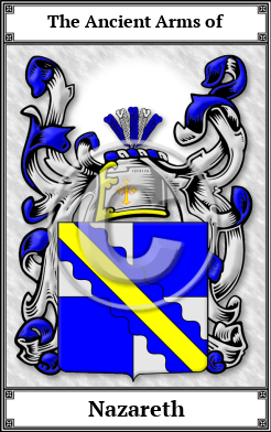 Nazareth Family Crest Download (JPG) Book Plated - 600 DPI