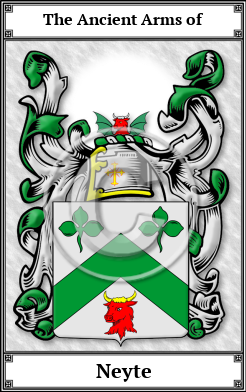 Neyte Family Crest Download (JPG)  Book Plated - 150 DPI