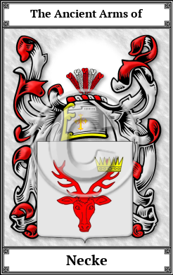 Necke Family Crest Download (JPG)  Book Plated - 150 DPI