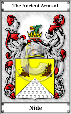 Nide Family Crest Download (JPG)  Book Plated - 150 DPI