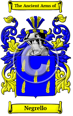 Negrello Family Crest/Coat of Arms