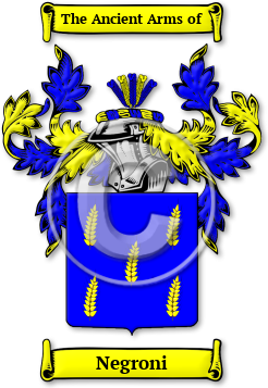 Negroni Family Crest Download (JPG) Legacy Series - 600 DPI