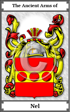 Nel Family Crest Download (JPG) Book Plated - 600 DPI