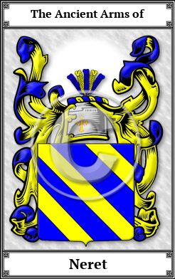 Neret Family Crest Download (JPG)  Book Plated - 150 DPI