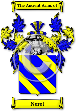Neret Family Crest Download (jpg) Legacy Series - 150 DPI