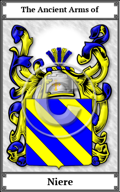 Niere Family Crest Download (JPG) Book Plated - 300 DPI