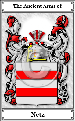 Netz Family Crest Download (JPG)  Book Plated - 150 DPI