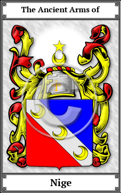 Nige Family Crest Download (JPG)  Book Plated - 150 DPI