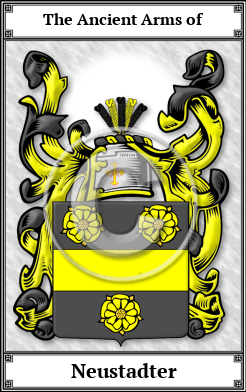 Neustadter Family Crest Download (JPG) Book Plated - 600 DPI