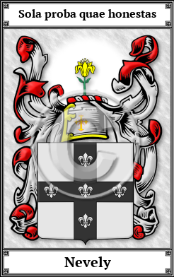 Nevely Family Crest Download (JPG)  Book Plated - 150 DPI