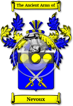 Nevoux Family Crest Download (JPG) Legacy Series - 600 DPI