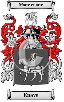 Knave Family Crest/Coat of Arms