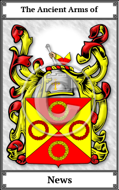 News Family Crest Download (JPG)  Book Plated - 150 DPI