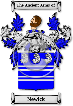 Newick Family Crest Download (jpg) Legacy Series - 150 DPI