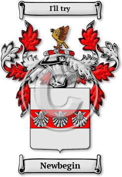 Newbegin Family Crest Download (JPG) Legacy Series - 300 DPI