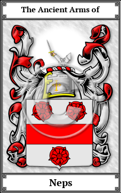 Neps Family Crest Download (JPG) Book Plated - 600 DPI
