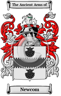 Newcom Family Crest/Coat of Arms