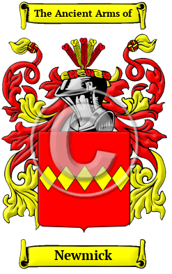 Newmick Family Crest/Coat of Arms