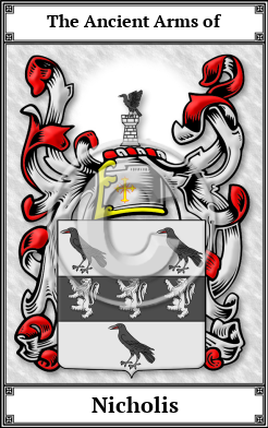 Nicholis Family Crest Download (JPG) Book Plated - 300 DPI