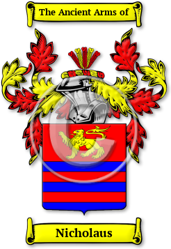 Nicholaus Family Crest Download (jpg) Legacy Series - 150 DPI