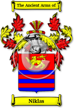 Niklas Family Crest Download (jpg) Legacy Series - 150 DPI