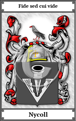 Nycoll Family Crest Download (JPG) Book Plated - 600 DPI