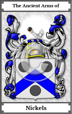 Nickels Family Crest Download (JPG)  Book Plated - 150 DPI