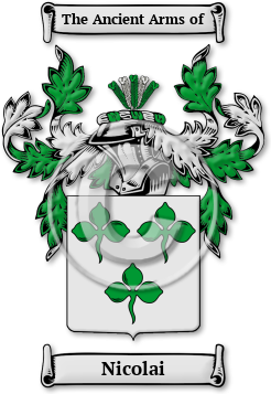 Nicolai Family Crest Download (jpg) Legacy Series - 150 DPI