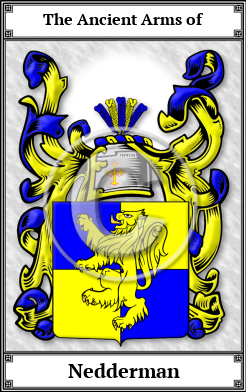 Nedderman Family Crest Download (JPG) Book Plated - 600 DPI