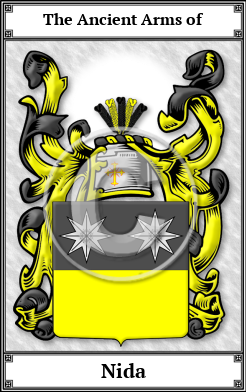 Nida Family Crest Download (JPG)  Book Plated - 150 DPI