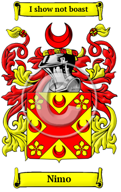 Nimo Family Crest/Coat of Arms
