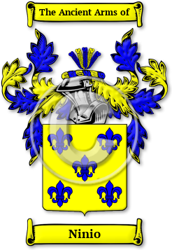 Ninio Family Crest Download (jpg) Legacy Series - 150 DPI