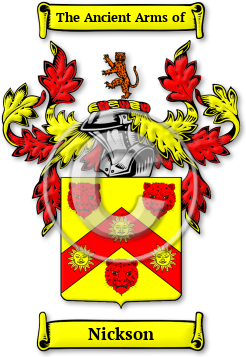 Nickson Family Crest Download (jpg) Legacy Series - 150 DPI