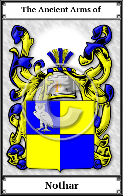 Nothar Family Crest Download (JPG)  Book Plated - 150 DPI