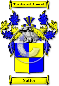 Notter Family Crest Download (JPG) Legacy Series - 600 DPI