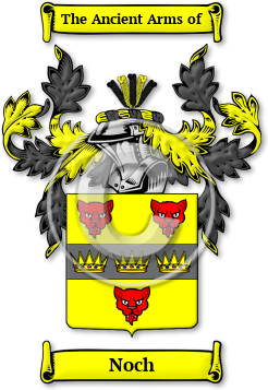 Noch Family Crest Download (jpg) Legacy Series - 150 DPI