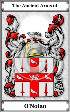 O'Nolan Family Crest Download (JPG)  Book Plated - 150 DPI