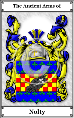Nolty Family Crest Download (JPG)  Book Plated - 150 DPI