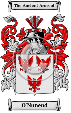 O'Nunend Family Crest/Coat of Arms