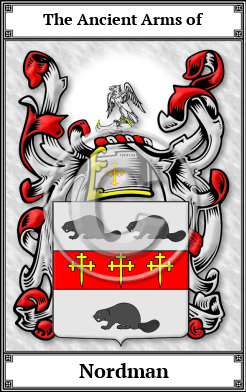 Nordman Family Crest Download (JPG)  Book Plated - 150 DPI