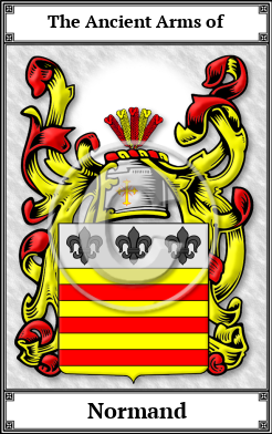 Normand Family Crest Download (JPG) Book Plated - 600 DPI