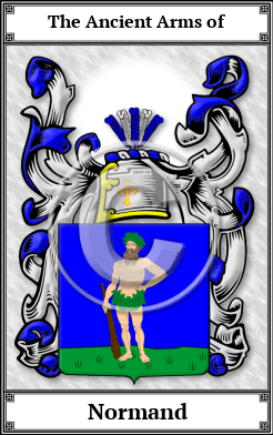 Normand Family Crest Download (JPG) Book Plated - 600 DPI